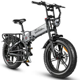 SAMEBIKE RS-A02 Electric Bike - 750W Motor 48V17AH Battery 55KM Range Hydraulic Disc Brakes - Grey